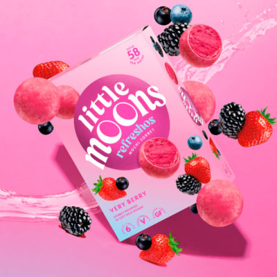 Little Moons Vegan Very Berry Mochi Sorbet 6 x 32g, UK version