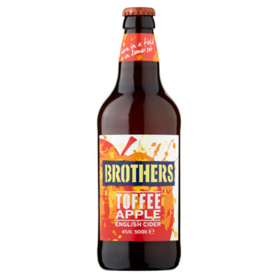 Brothers toffee apple cider 500ml, imported from the UK