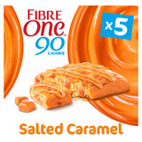 Fibre One 90 Calorie Salted Caramel Drizzle Squares 5 Pack Biscuits, Crackers & Bread ASDA   