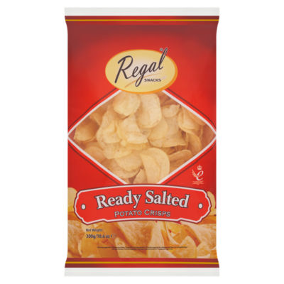 Regal ready salted potato crisps 300g - British product
