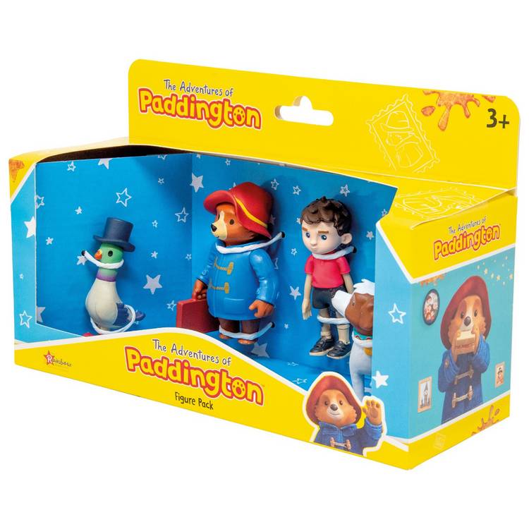Rainbow Designs Paddington figure set with 4 characters, imported from the UK