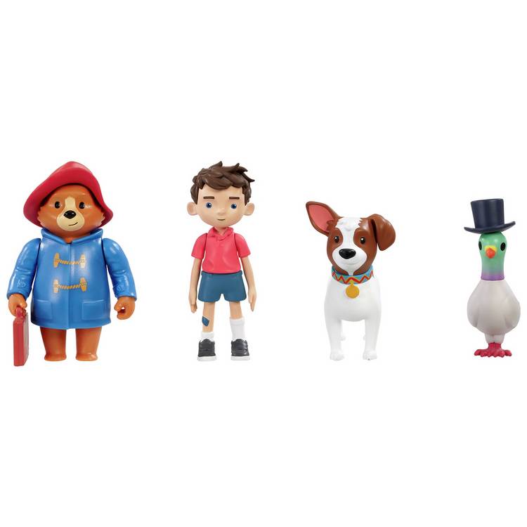 Rainbow Designs Paddington figure set with 4 characters, imported from the UK