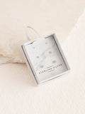 Sterling silver crystal stud earrings 3-pack with 2mm, 3mm, 4mm studs (British brand)
