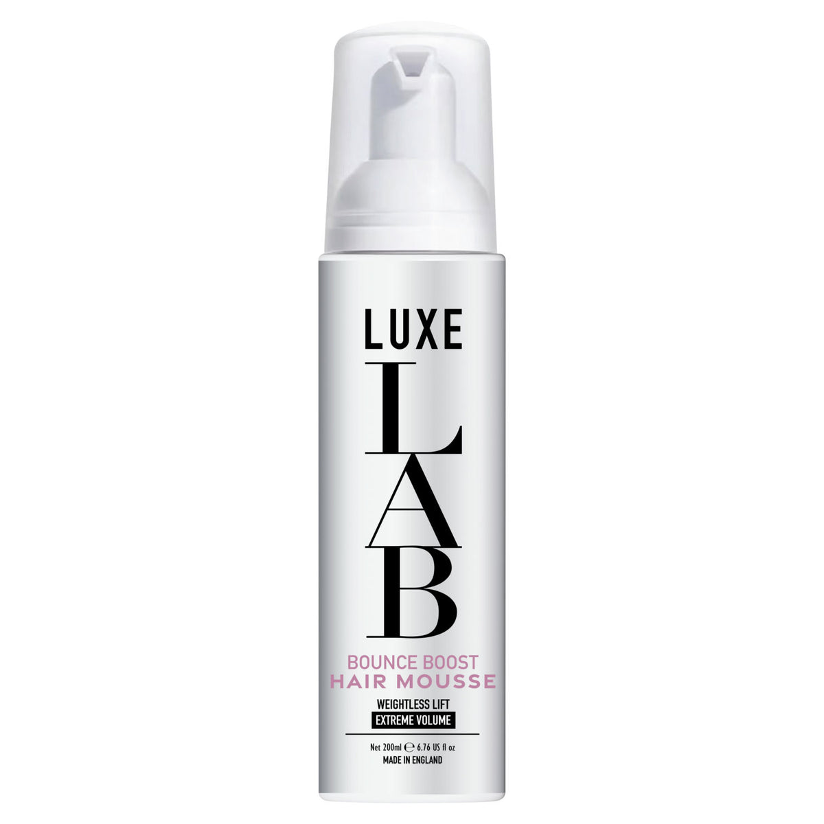 Luxe Lab Bounce Boost hair mousse 200ml, imported from the UK