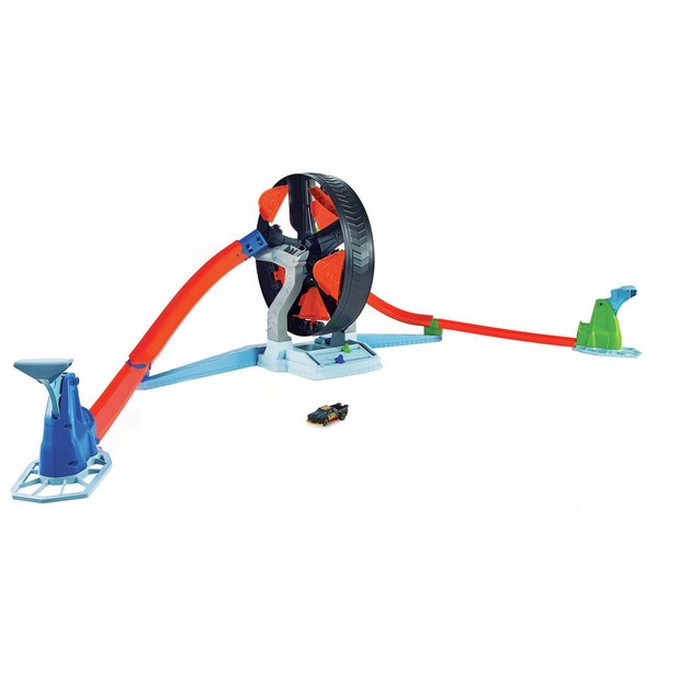 Hot Wheels Spinwheel Challenge track playset, imported from the UK