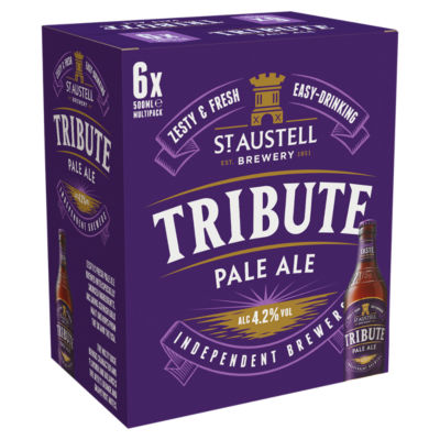 St Austell Tribute Pale Ale 6 x 500ml Britisches Bier-Paket