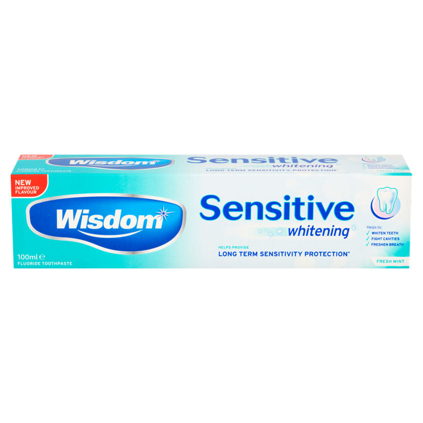 Wisdom Sensitive Whitening Fresh Mint Fluoride Toothpaste GOODS ASDA   