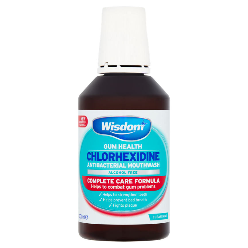 Wisdom Chlorhexidine Complete Care Mint Alcohol Free Mouthwash GOODS ASDA   