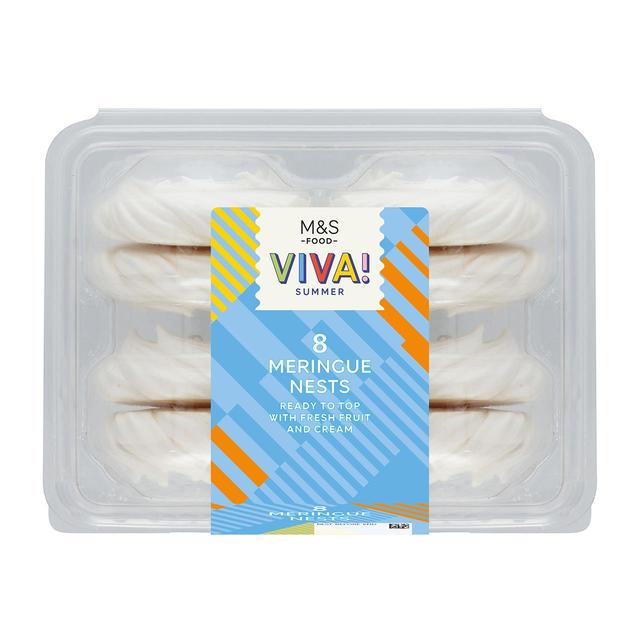 M&S VIVA 8 Meringue Nests   96g