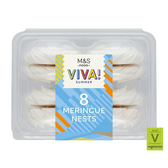 M&S VIVA 8 Meringue Nests   96g GOODS M&S   