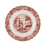Spode 1770 Italian cranberry plate 16.5cm (British brand)