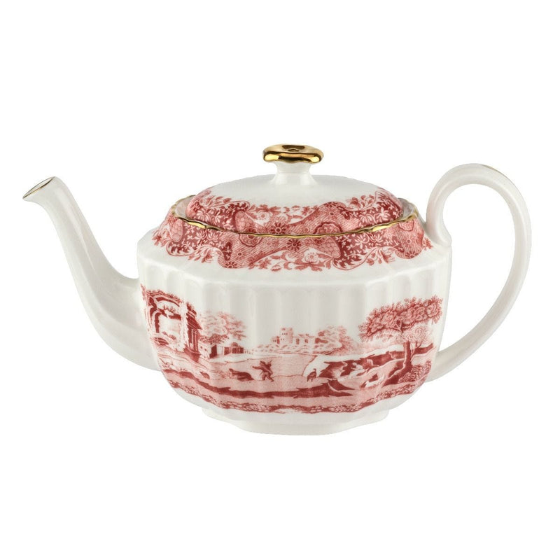 Spode 1770 Italian teapot, cranberry, 565ml (British brand)