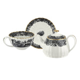 Spode Tea for One black 340ml fine bone china (British brand)