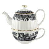 Spode Tea for One black 340ml fine bone china (British brand)