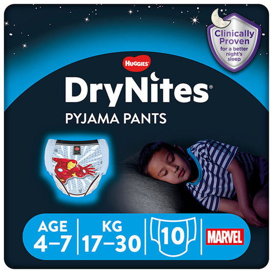 Huggies DryNites Pyjama Pants Boy 4-7 Years GOODS ASDA   