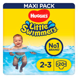 Huggies Little Swimmers® Swim Nappies Size 2-3 3kg-8kg, 7lb-18lb 20 Pants GOODS ASDA   