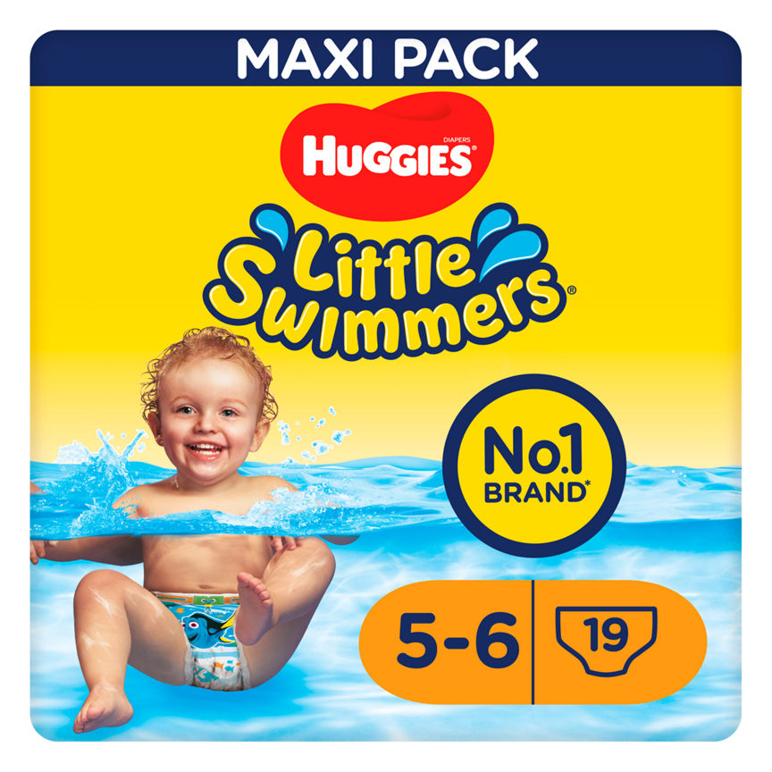 Huggies Little Swimmers® Swim Pants Size 5-6 12kg-18kg, 26lb-40lb 19 Pants GOODS ASDA   