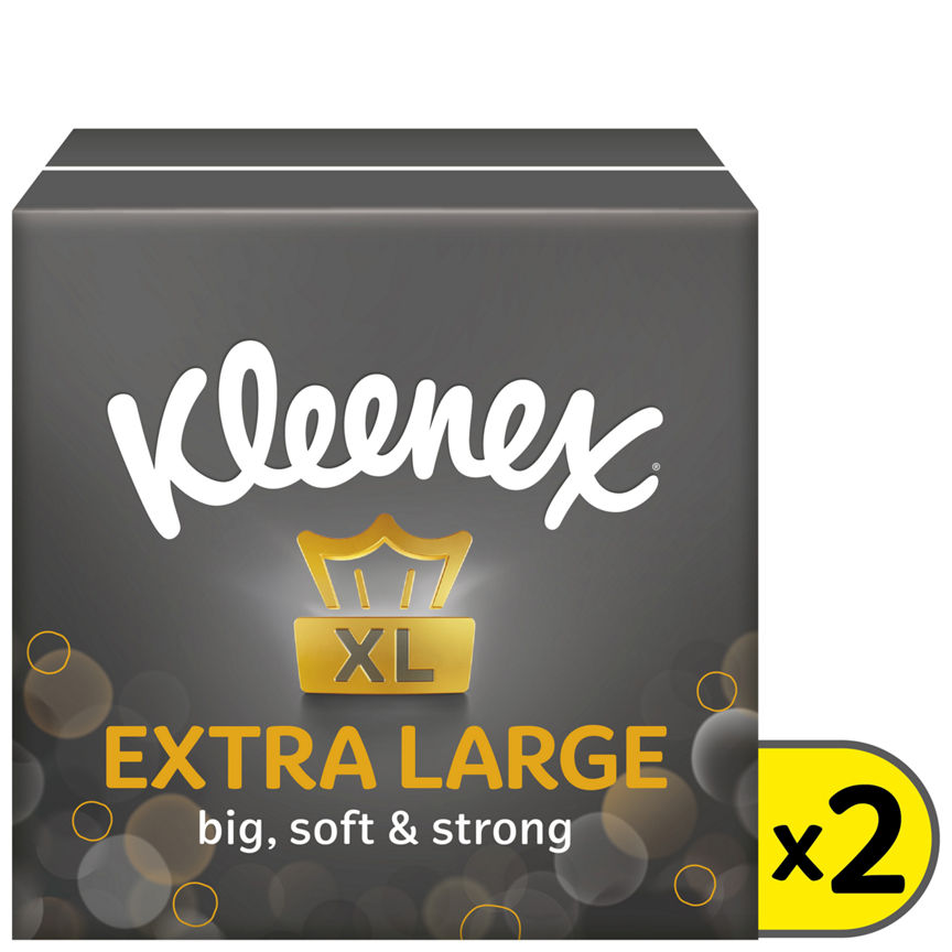 Kleenex Extra Large Tissues Compact Box Twin Pack GOODS ASDA   