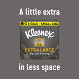 Kleenex Extra Large Tissues Compact Box 4 Pack