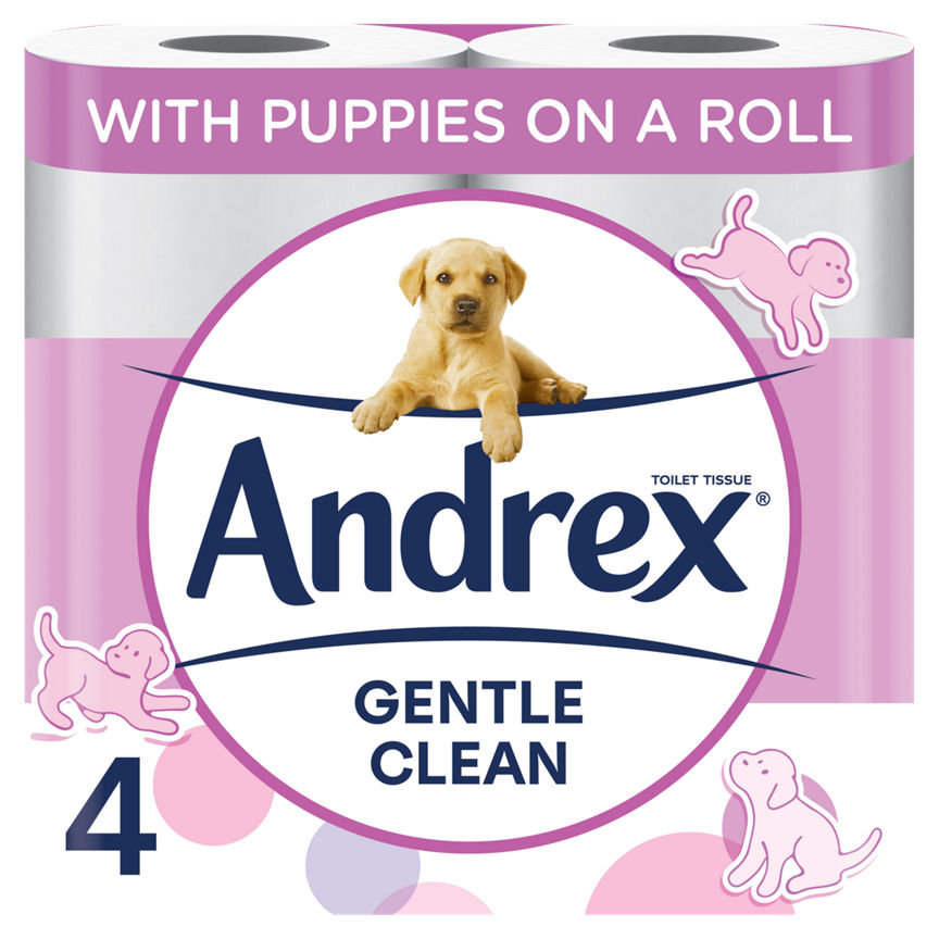 Andrex Gentle Clean Toilet Tissue 4 rolls