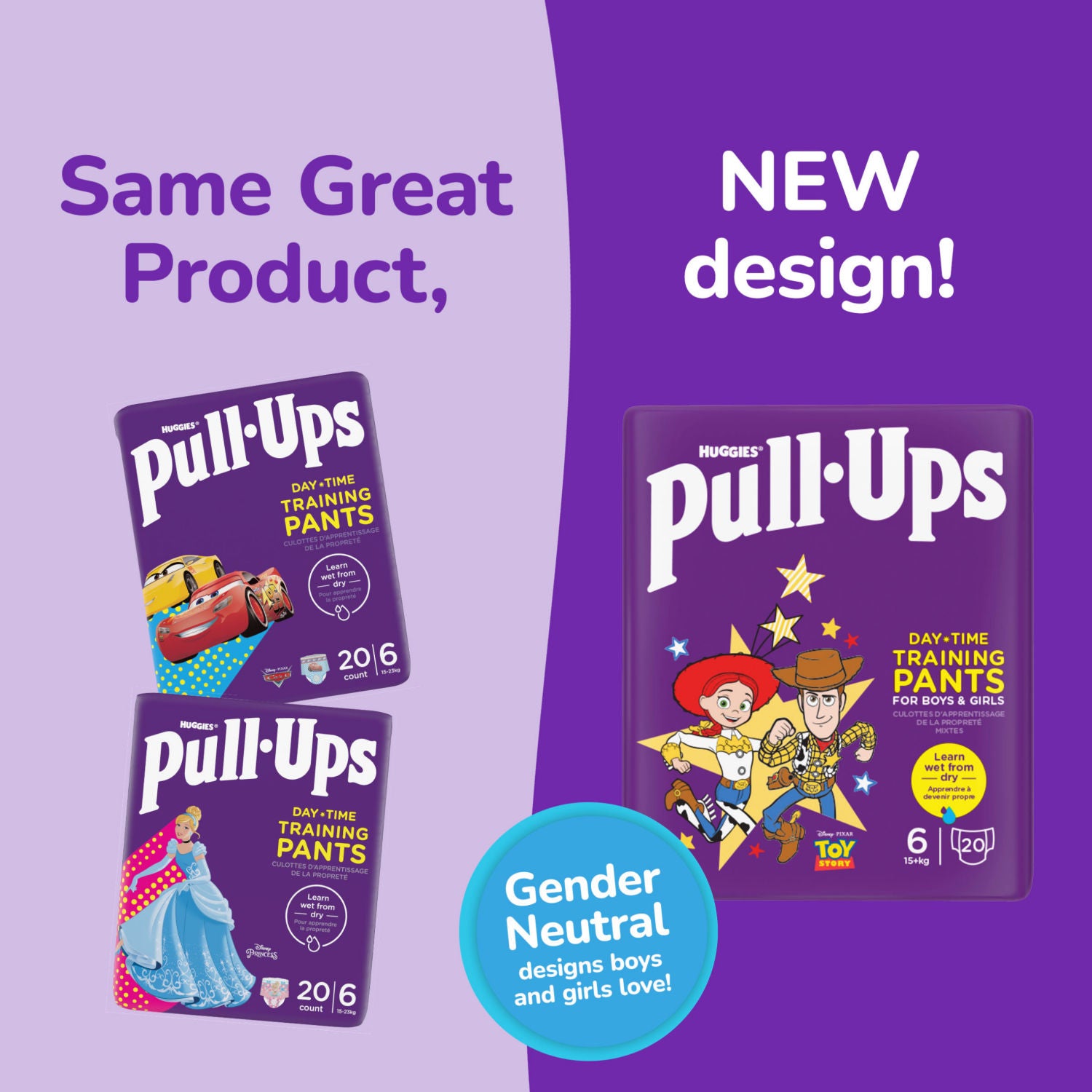 Huggies Pull-Ups size 6 training pants, UK version
