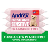 Andrex Fresh Sensitive wipes 4x30, UK version