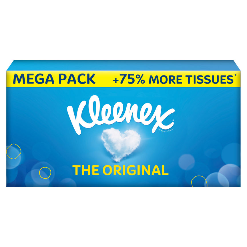 Kleenex Original Tissues MEGA Pack - 75% More Tissues GOODS ASDA   