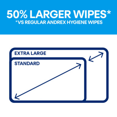 Andrex Ultimate Fresh XL hygiene wipes, UK version