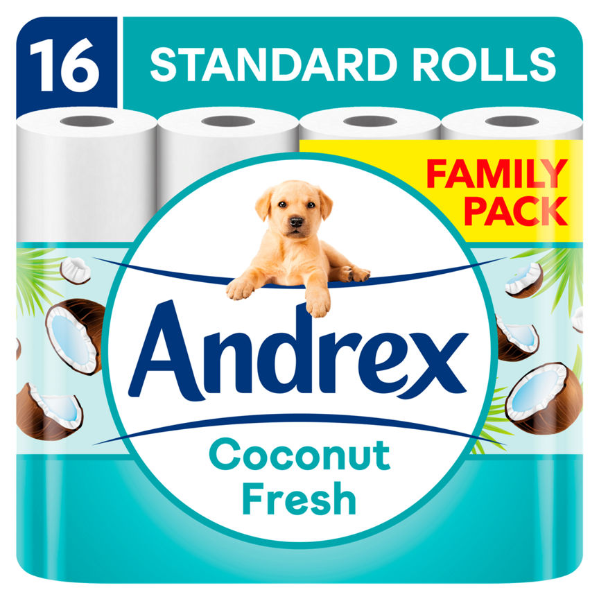 Andrex Coconut Fresh 16 Toilet Rolls GOODS ASDA   