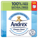 Andrex Classic Clean Washlets Toilet Tissue Wipes, 4 Pack GOODS ASDA   