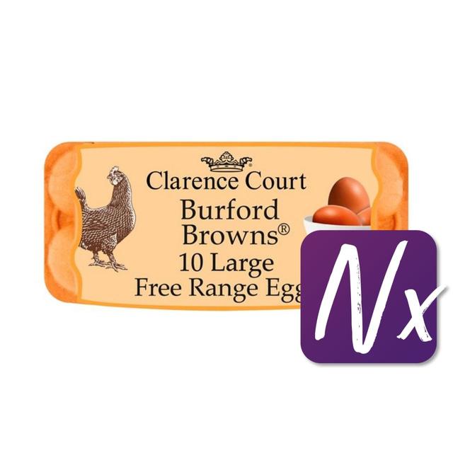 Clarence Court Burford Brown Large Free Range Eggs   10 per pack GOODS M&S   