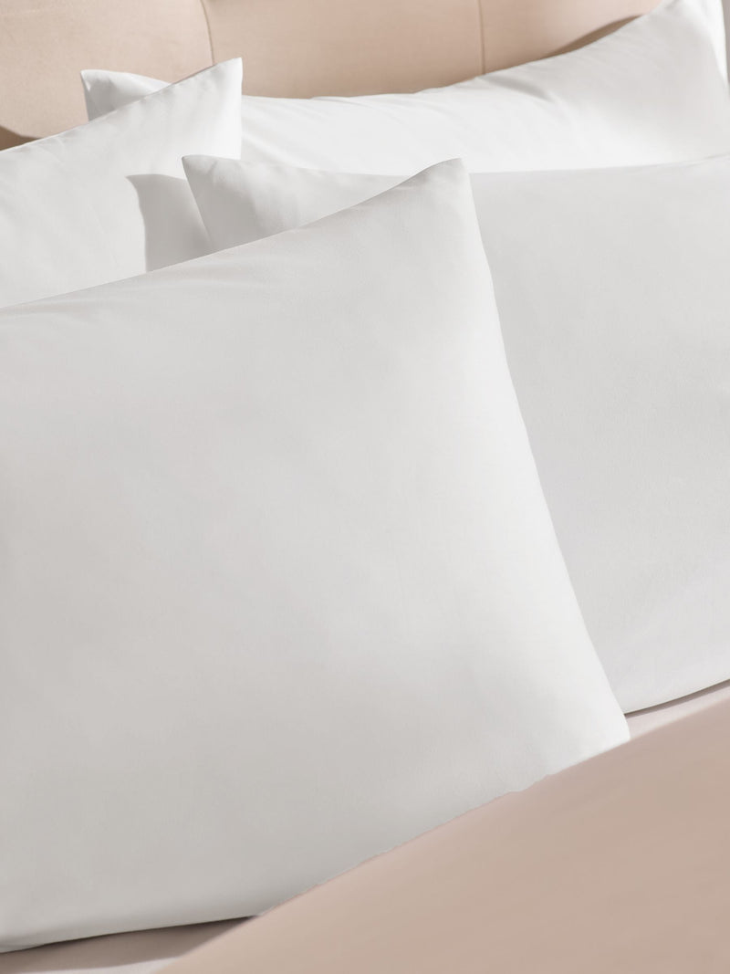 White Collection 1000 thread count sateen pillowcases set of 2, imported from the UK