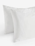 White Collection 1000 thread count sateen pillowcases set of 2, imported from the UK