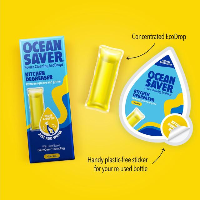 OceanSaver Kitchen Degreaser EcoDrop Citrus Kelp   10ml GOODS M&S   