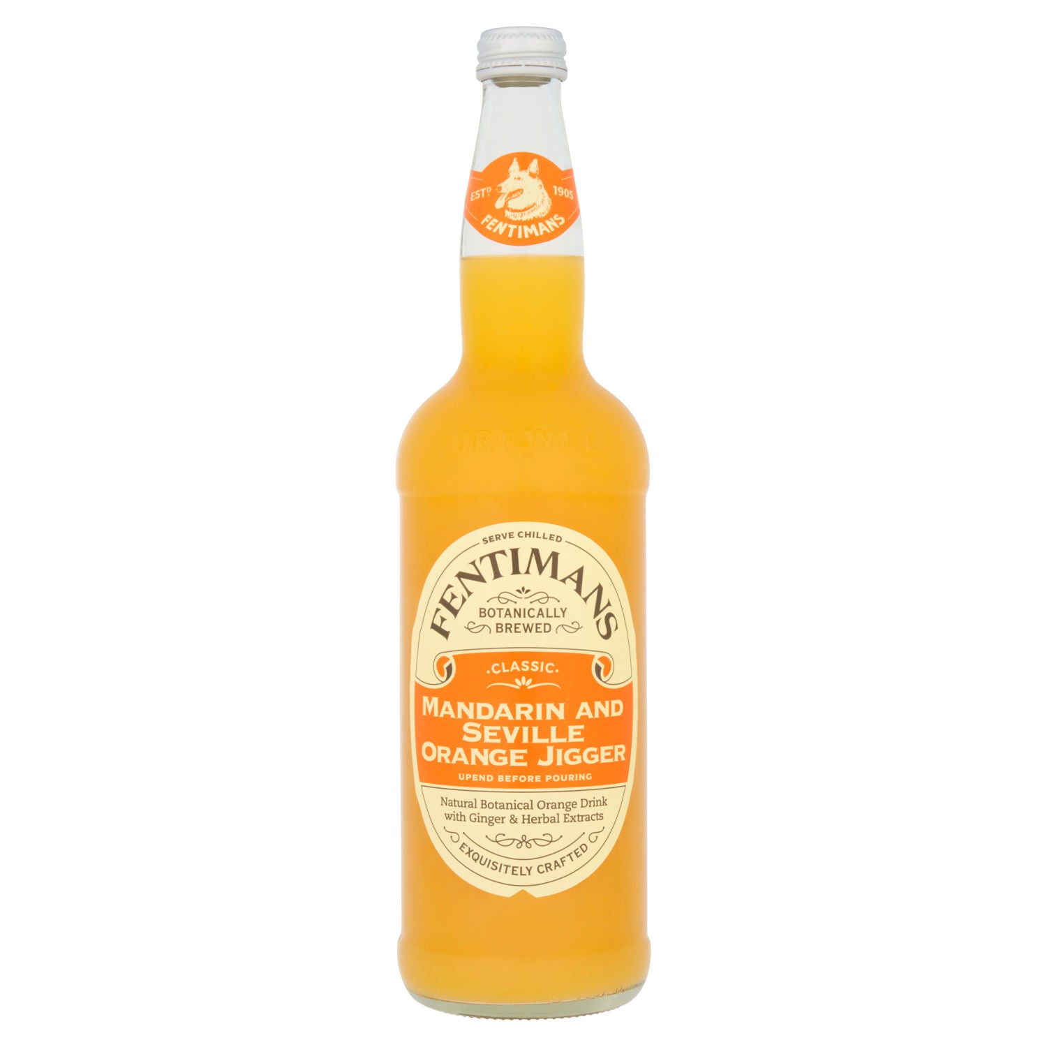 Fentimans botanical orange drink 750ml jigger (British brand)
