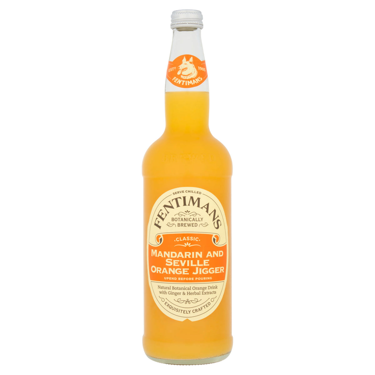 Fentimans botanical orange drink 750ml jigger (British brand)