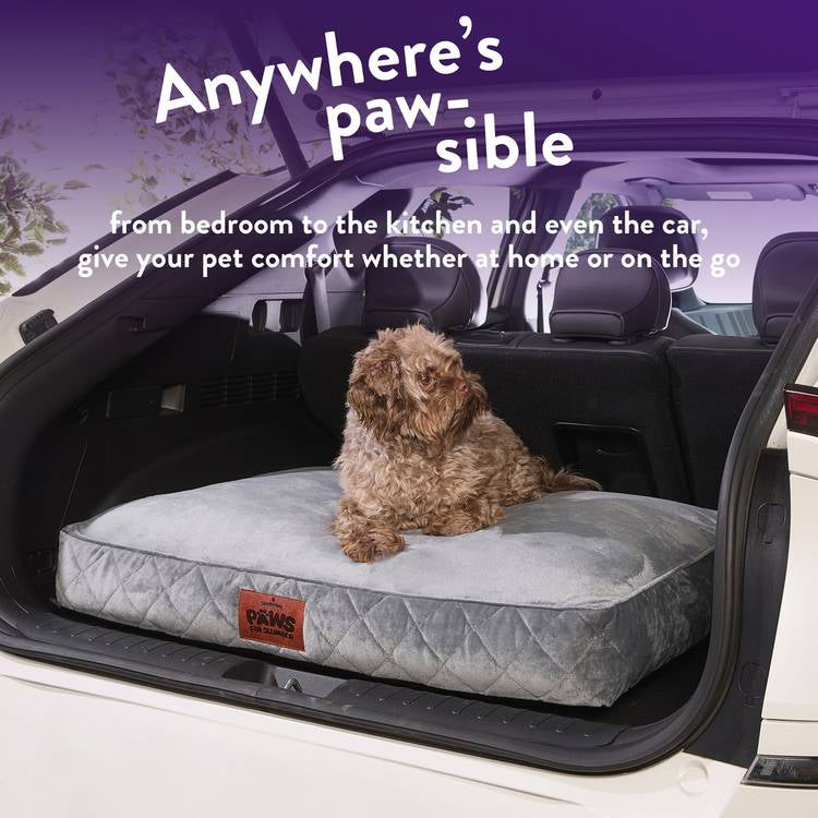 Paws For Slumber Luxury Grey Pet Bed Medium - British product
