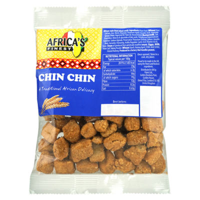 Africa's Finest Chin-Chin Afrikanischer Snack 80g - Britisches Produkt