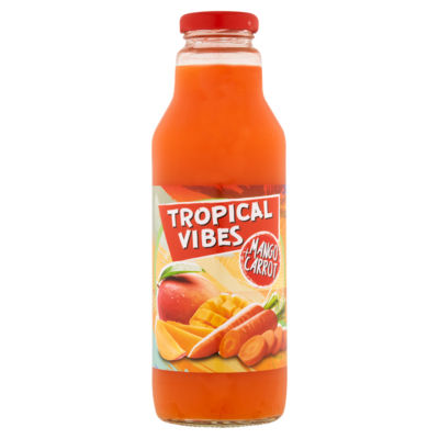 Tropical Vibes mango and carrot fruit drink 532ml (British brand)