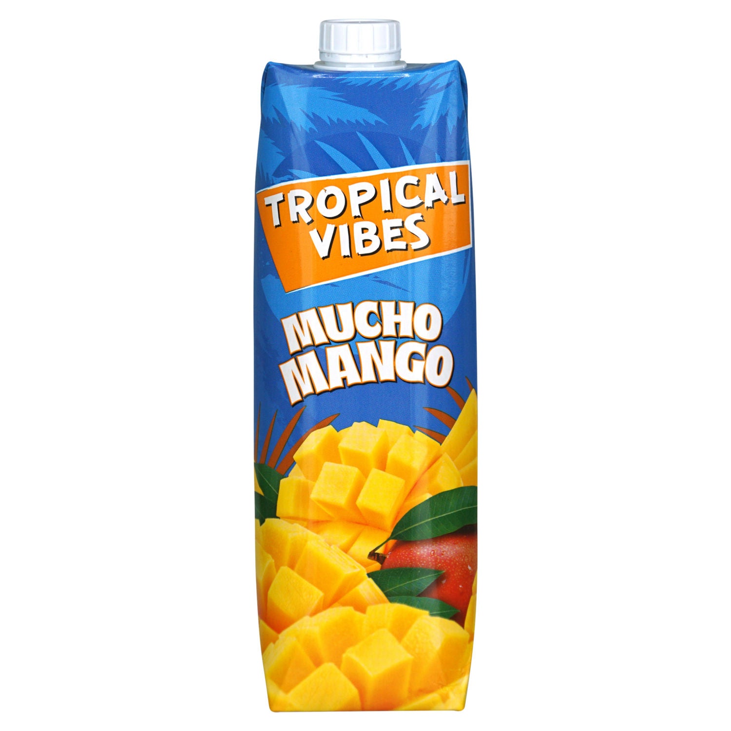 Tropical Vibes Mucho Mango 1L mango fruit drink, UK version