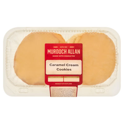 Murdoch Allan Caramel Cream Cookies 2 pack - British product