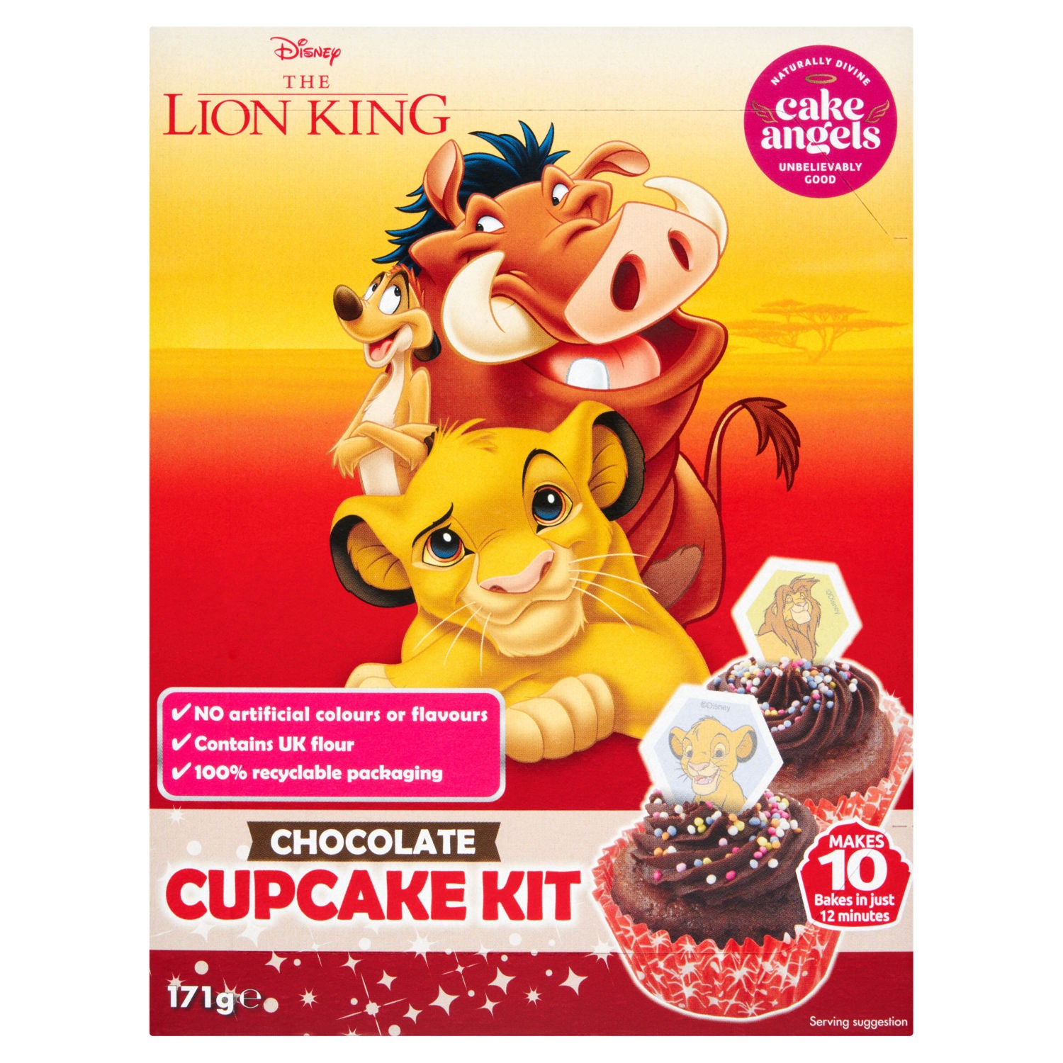 Disney Lion King chocolate cupcake kit 171g, UK version