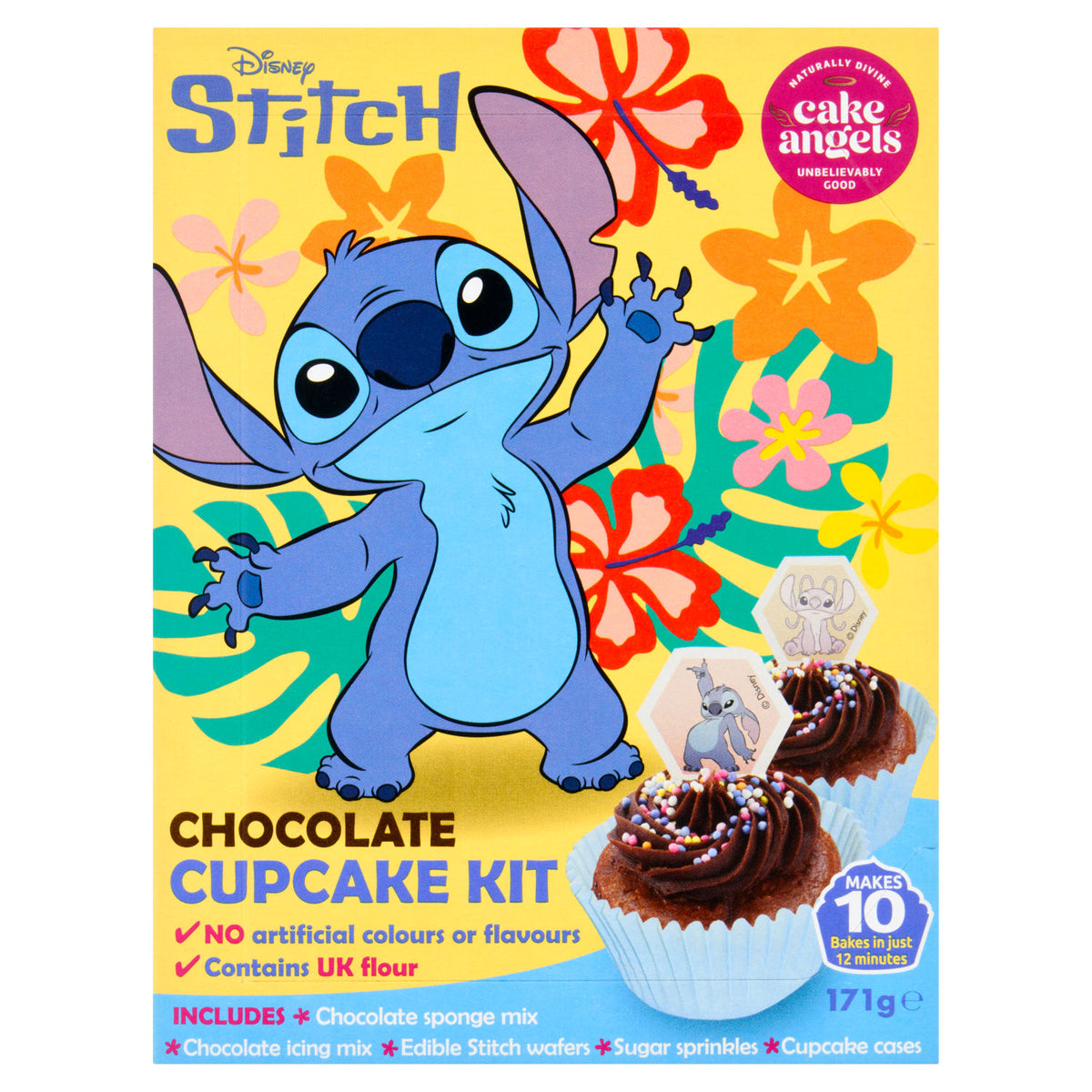 Disney Stitch chocolate cupcake kit 171g, UK version