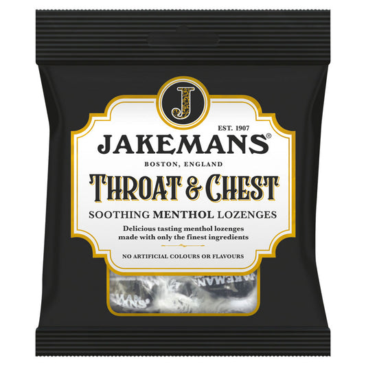 Jakemans Throat & Chest Soothing Menthol Lozenges 73g GOODS ASDA   