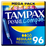 Tampax Pearl Compak Regular Tampons 4 x 24 pack (British brand)