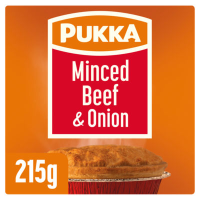 Pukka Hackfleisch-Zwiebelpastete 215g, importiert aus dem Vereinigten Königreich