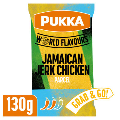 Pukka Jamaican Jerk Chicken Parcel Britische gekühlte Blätterteigpastete 130g