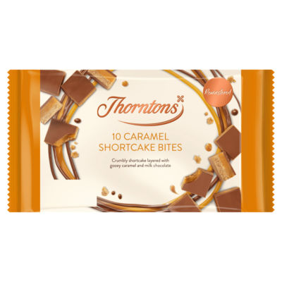 Biscuits sablés Thorntons Millionaires Bites (marque britannique)