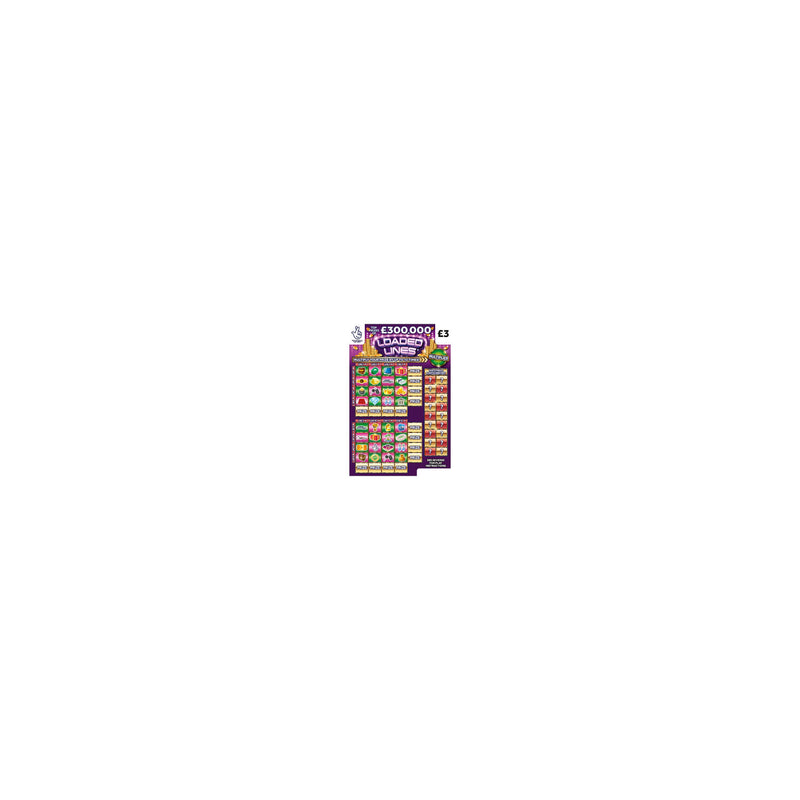 National Lottery Loaded Lines scratchcard (British brand)