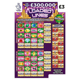 National Lottery Loaded Lines scratchcard (British brand)